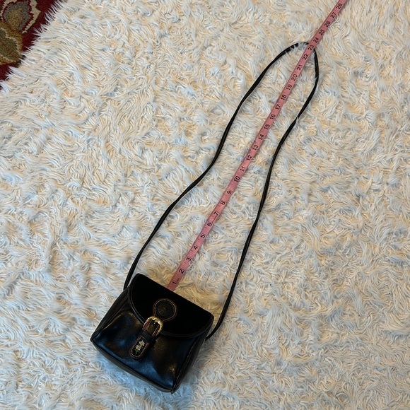 Michel Jordi Geneva Black Leather Edelweiss Crossbody bag - Picture 15 of 15